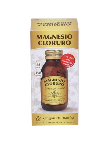 Magnesio cloruro - integratore per stanchezza e affaticamento - 150 pastiglie
