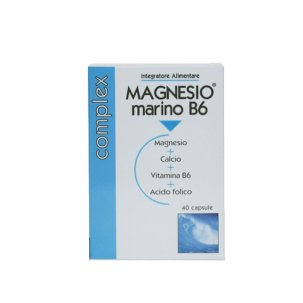 Magnesio Marino B6 Integratore per Affaticamento 40 Capsule