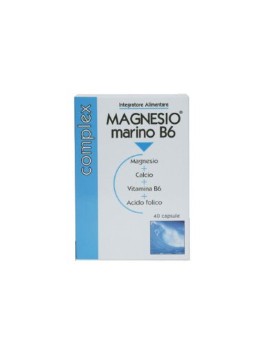 Magnesio marino b6 integratore per affaticamento 40 capsule
