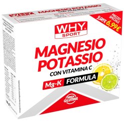 Why Sport Magnesio e Potassio con Vitamina C Integratore 10 Bustine