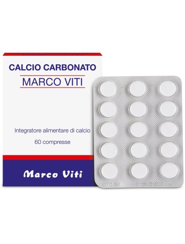 Calcio carbonato viti - integratore per ossa - 60 compresse