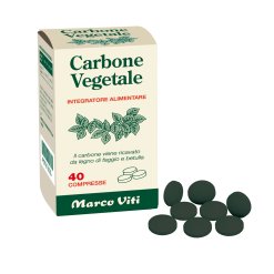 Carbone Vegetale - Integratore per Regolarità Intestinale - 40 Compresse