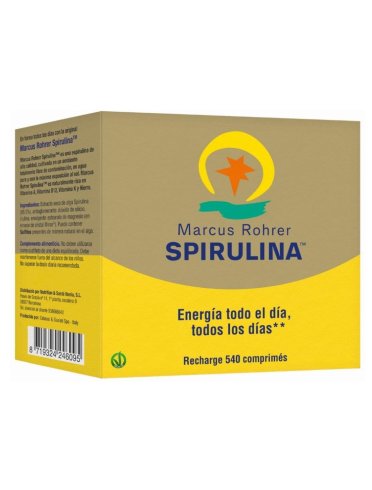 Spirulina marcus rohrer - integratore ricostituente - 540 compresse