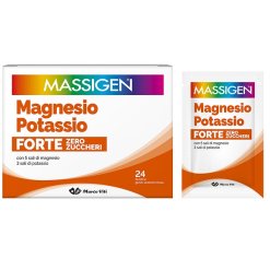 Massigen Magnesio e Potassio Forte Zero Zuccheri Integratore 24 Bustine