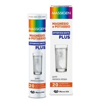 Massigen Magnesio e Potassio Plus - Integratore per Stanchezza e Affaticamento - 20 Compresse Effervescenti