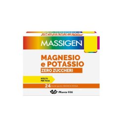 Massigen Magnesio e Potassio Zero Zuccheri Integratore 24 Bustine