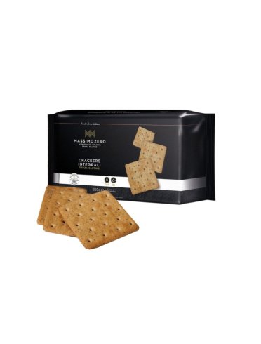 Massimo zero crackers integrali senza glutine 200 g