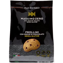 Massimo Zero Frollini con Gocce di Cioccolato Senza Glutine 220 g