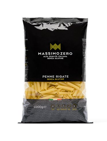 Massimo zero penne rigate senza glutine 1 kg