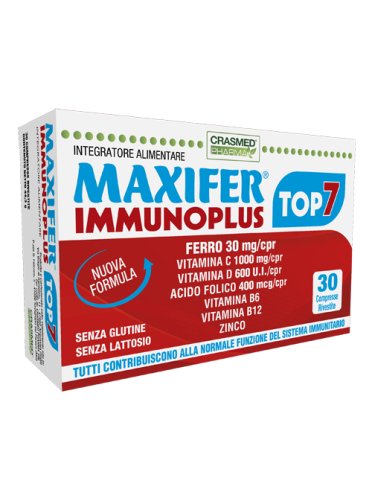 Maxifer immunoplus top 7 - integratore difese immunitarie - 30 compresse