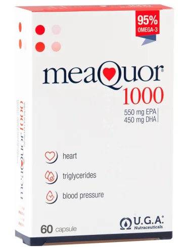 Meaquor 1000 - integratore di omega 3 per il benessere cardiovascolare - 60 capsule Meaquor 1000 - integratore di omega 3 per il benessere cardiovascolare - 60 capsule