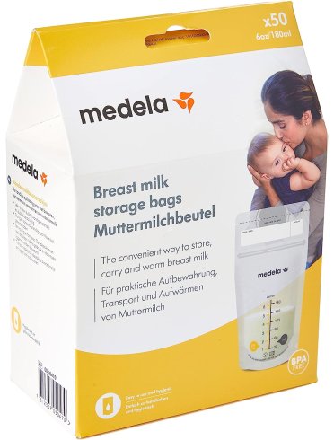 Medela storage bags sacca per conservazione latte materno 50 pezzi