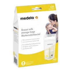 Medela Storage Bags Sacca per Conservazione Latte Materno 25 Pezzi