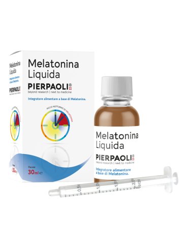 Pierpaoli melatonina liquida - integratore per favorire il sonno - 30 ml