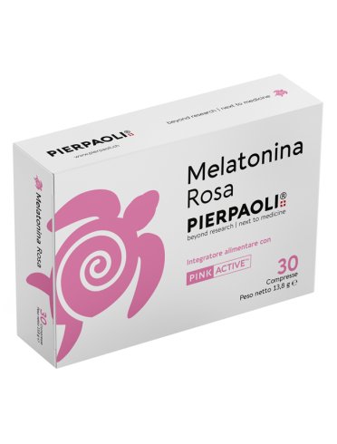 Pierpaoli melatonina rosa - integratore per favorire il sonno - 30 compresse