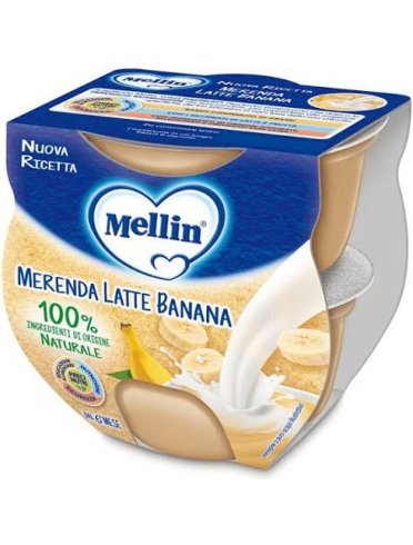 Mellin merenda latte banana 2x100g