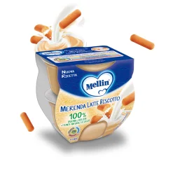 Mellin Merenda Latte Biscotto 2x100 g