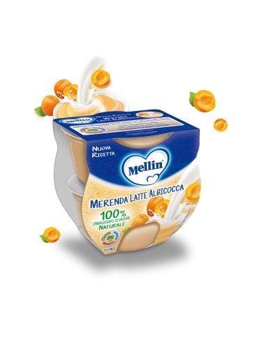 Mellin merenda latte albicocca 2x100g