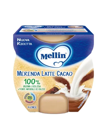 Mellin merenda latte cacao 2x100 g