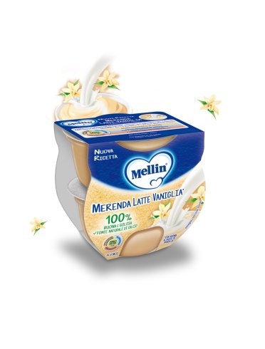 Mellin merenda latte vaniglia 2x100g