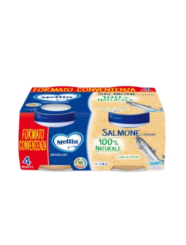 Mellin omogeneizzato salmone e verdure 4x80g