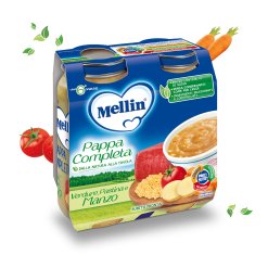 Mellin Pappa Completa Verdure Pastina e Manzo 2x250g