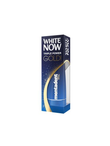 Mentadent white now gold triple power dentifricio sbiancante 50 ml