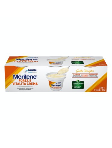 Meritene creme - gusto vaniglia - 3 vasetti da 125 g