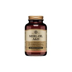 Solgar Merl Oil A&D - Integratore di Olio di Fegato di Merluzzo - 100 Perle Softgel