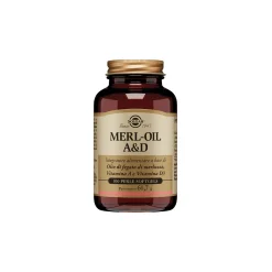 Solgar Merl Oil A&D - Integratore di Olio di Fegato di Merluzzo - 100 Perle Softgel