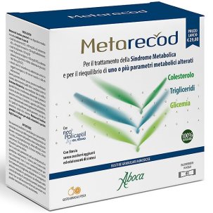 Aboca Metarecod - Integratore per il Controllo del Colesterolo e Trigliceridi - 40 Bustine