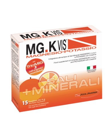 Mg.k vis orange - integratore di magnesio e potassio - 15 bustine