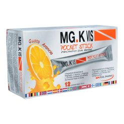 MG.K Vis Pocket Drink - Integratore Energizzante per Sportivi - 12 Bustine