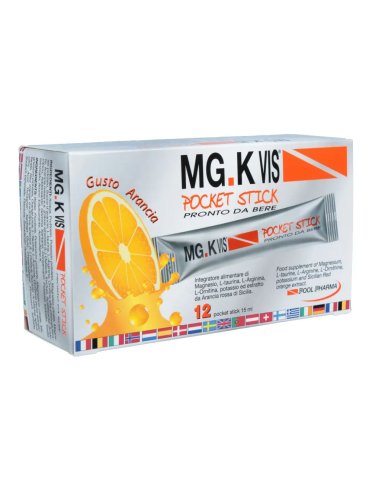 Mg.k vis pocket drink - integratore energizzante per sportivi - 12 bustine