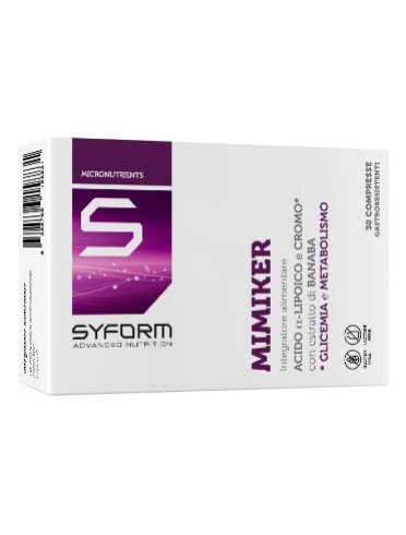 Mimiker integratore controllo glicemia e metabolismo 30 compresse Mimiker integratore controllo glicemia e metabolismo 30 compresse