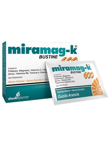 Miramag-k 600 - integratore di magnesio e potassio - 20 bustine