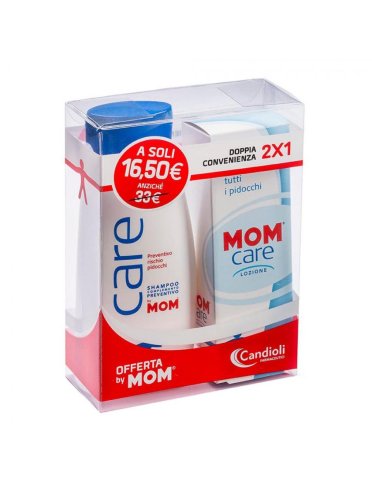 Mom bipack prevenzione antipidocchi lozione 200 ml + shampoo 100 ml