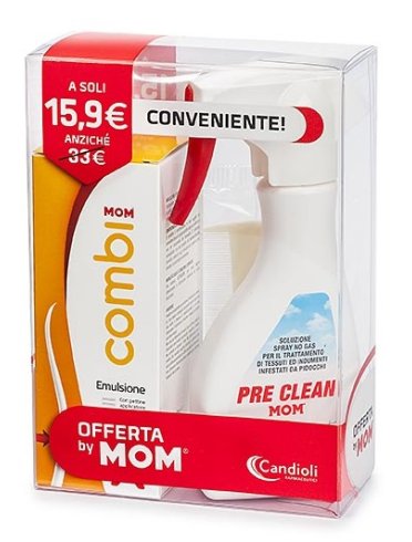 Mom kit emergenza pidocchi emulsione 100 g + spray pre-clean 150 ml + 1 pettine