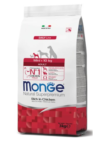 Monge mini alimento per cani adulti al pollo 3 kg