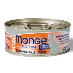 Monge Natural Tonno e Salmone Alimento per Gatti Adulti 80 g