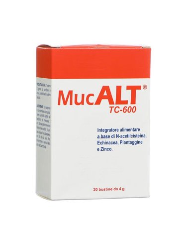 Mucalt tc-600 integratore vie respiratore 20 bustine