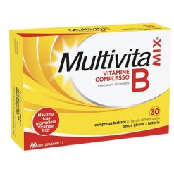 Multivita B Mix - Integratore per Stanchezza e Affaticamento - 30 Compresse