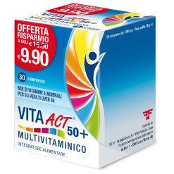 Vita Act 50+ Multivitaminico Integratore Adulti 30 Compresse