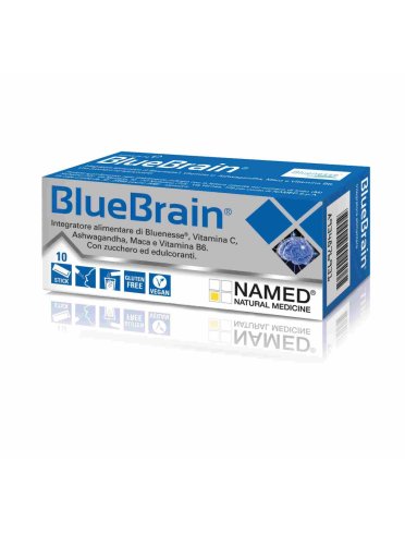 Named blue brain - integratore per il benessere mentale - 10 bustine