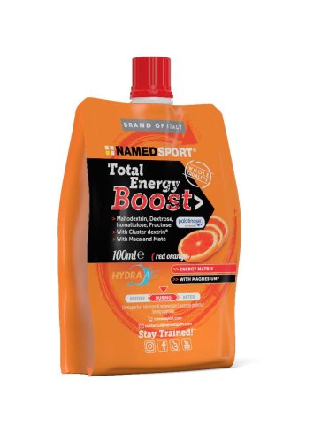 Named sport total energy boost isotonic - bevanda energetica - gusto arancia rossa 100 ml