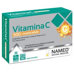 Named Vitamina C 500 - Integratore per Sistema Immunitario - 30 Compresse Masticabili