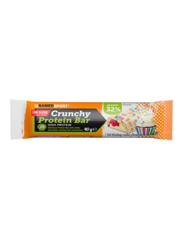 Named sport crunchy proteinbar - barretta proteica - gusto birthday cake