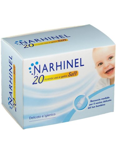 Narhinel - ricarica usa e getta per aspiratore nasale soft - 20 pezzi