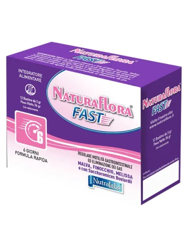Naturaflora fast integratore regolarità intestinale 12 bustine Naturaflora fast integratore regolarità intestinale 12 bustine