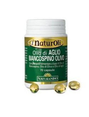 Naturoli olio di biancospino olivo - integratore per la funzionalità cardiovascolare - 70 perle